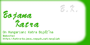 bojana katra business card